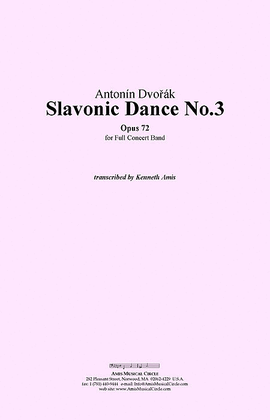 Slavonic Dance No.3, Op.72 - CONDUCTOR'S SCORE ONLY