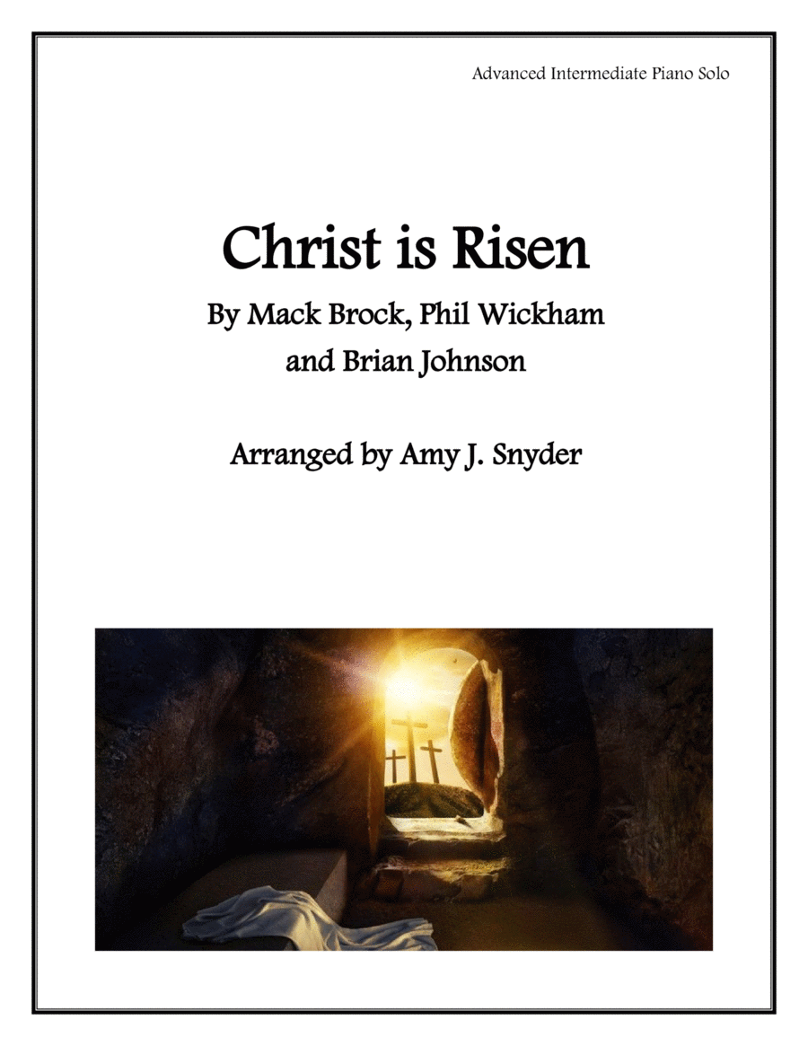 Christ Is Risen Piano Solo scores gallery preview page 1