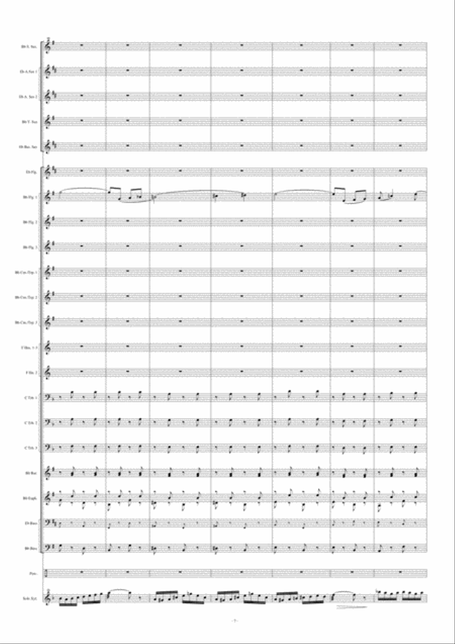 Czardas For Xylophone Fanfare Band scores gallery preview page 8