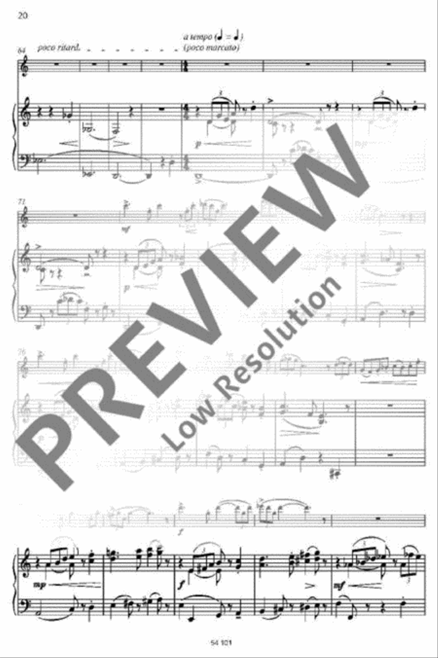 Capriccio notturno Flute scores gallery preview page 17