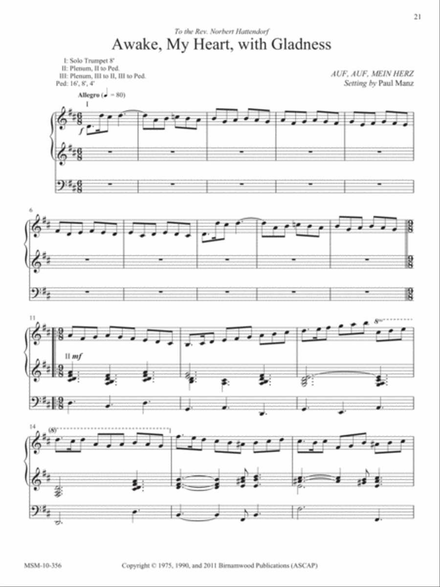Ten Chorale Improvisations, Set 6 Organ scores gallery preview page 9