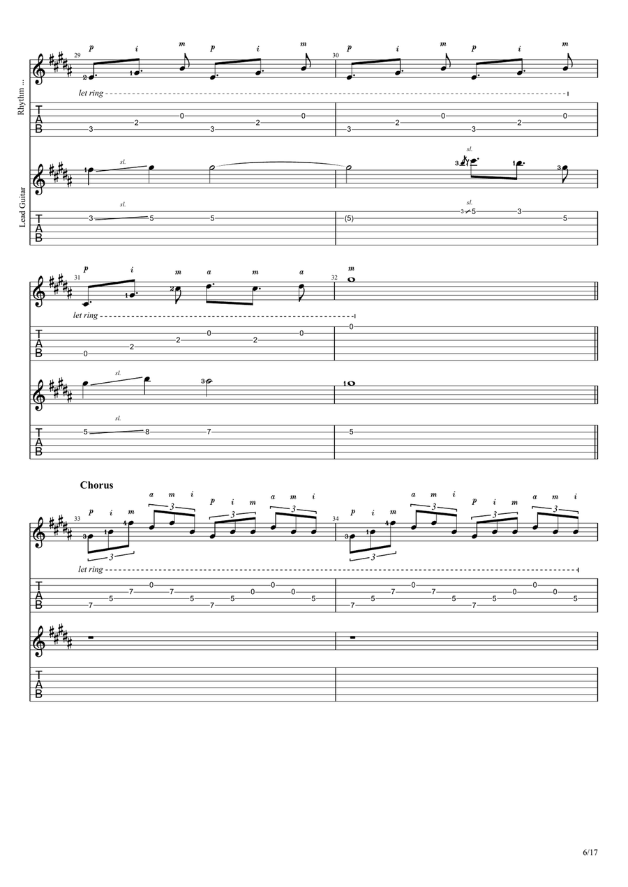 Rediscovered Electric Guitar scores gallery preview page 6