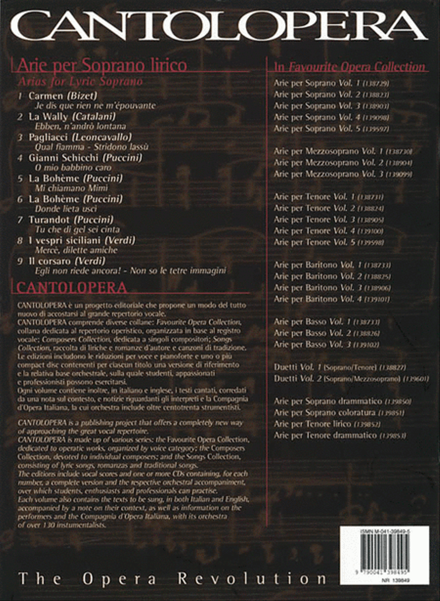 Arias for Lyric Soprano Voice Solo scores gallery preview page 2