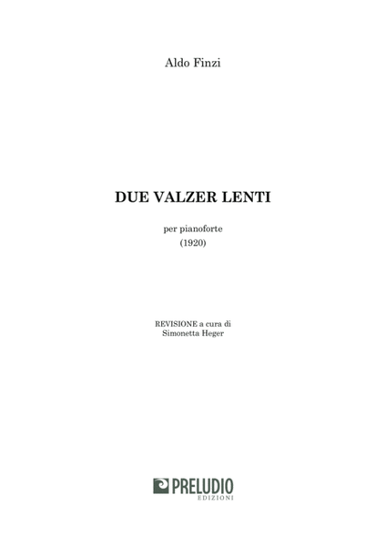 Due Valzer Lenti (Two slow Valzer) image number null