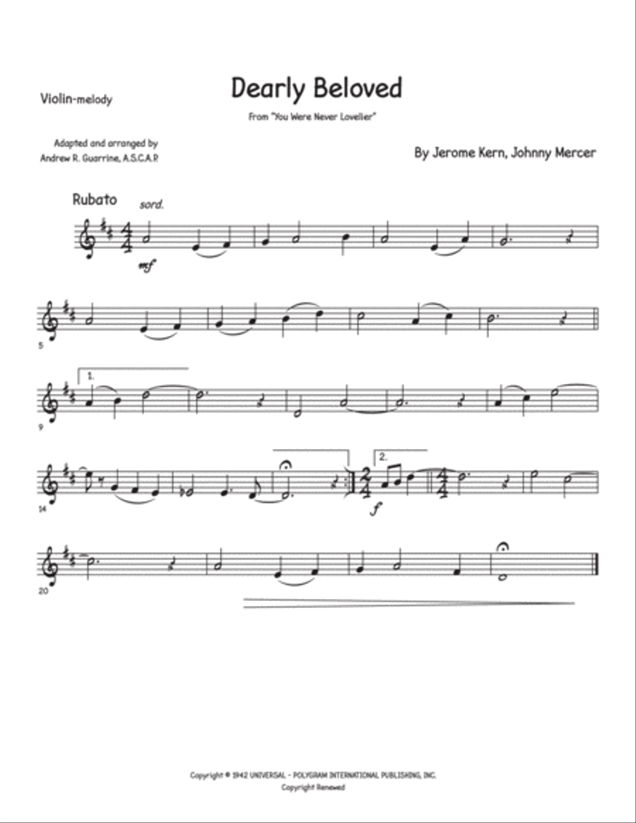 Dearly Beloved String Trio scores gallery preview page 3