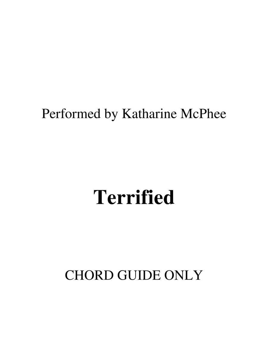Terrified Terrified Piano scores gallery preview page 1