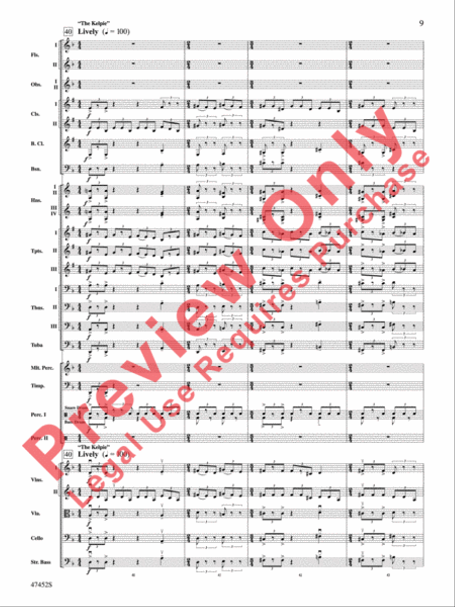 Fantastic Beasts: The Crimes of Grindelwald Full Orchestra scores gallery preview page 10