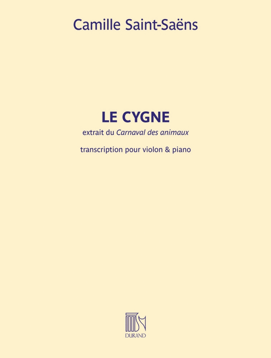 Le Cygne (The Swan) Violin Solo scores gallery preview page 1