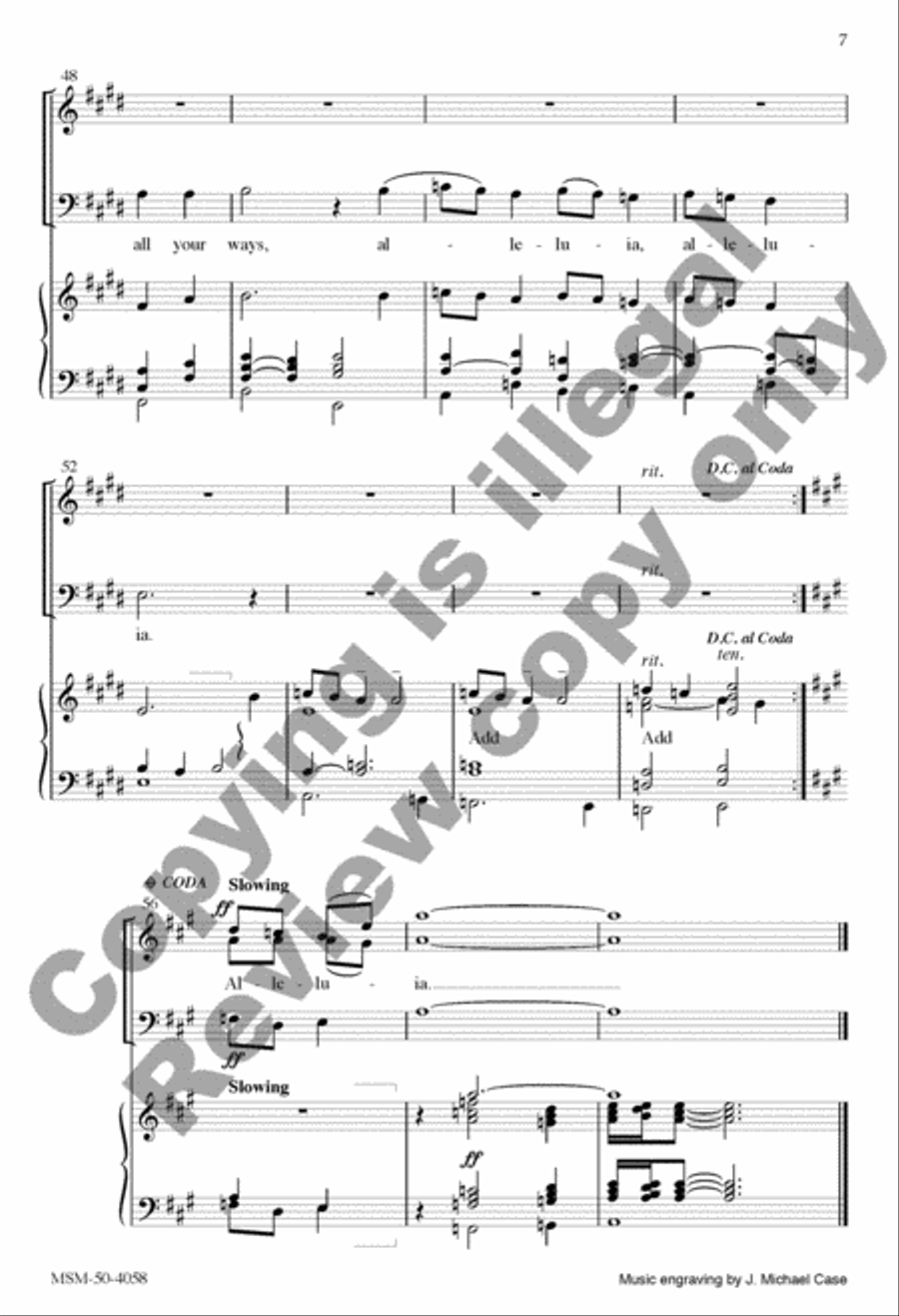 Hilariter (Alleluia): The Whole Bright World Rejoices Now 3-Part scores gallery preview page 11