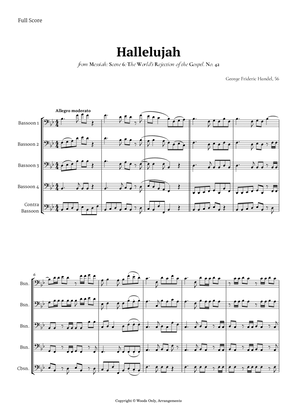 Hallelujah from Messiah by Handel for Bassoon Quintet