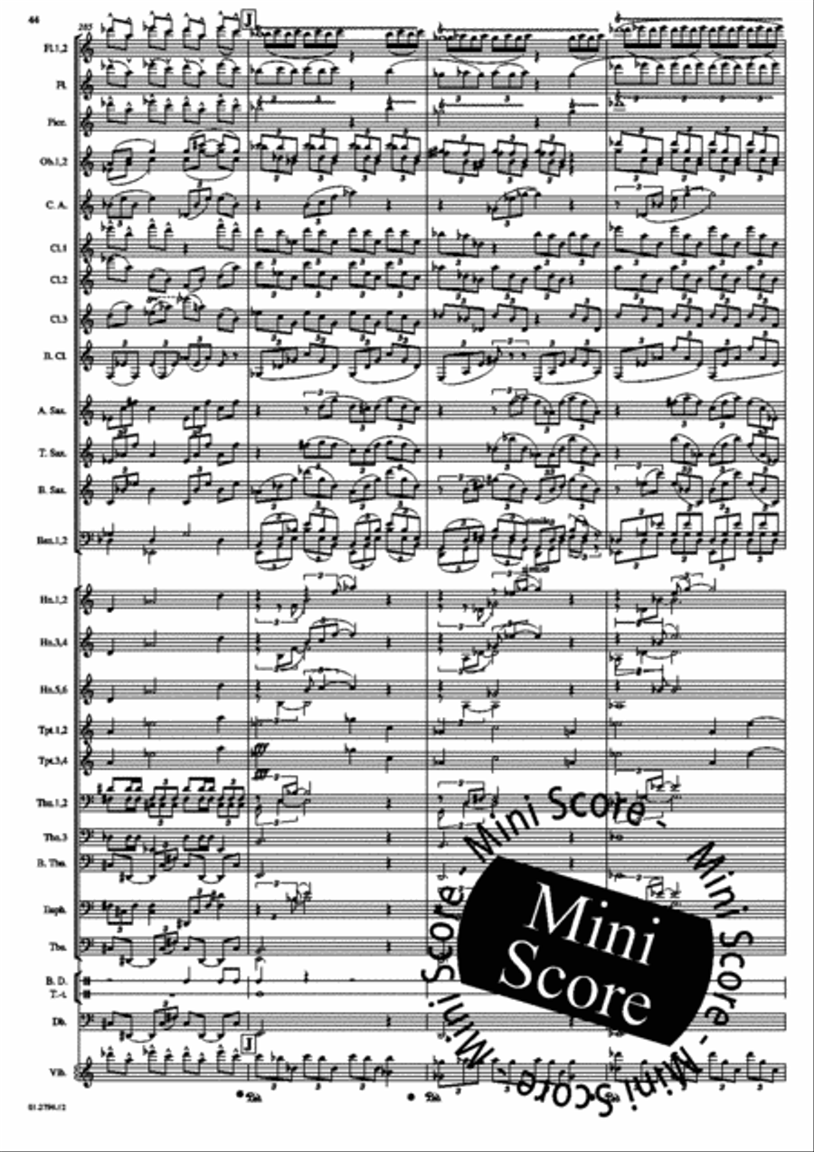 Concerto for Percussion and Band Concert Band scores gallery preview page 48