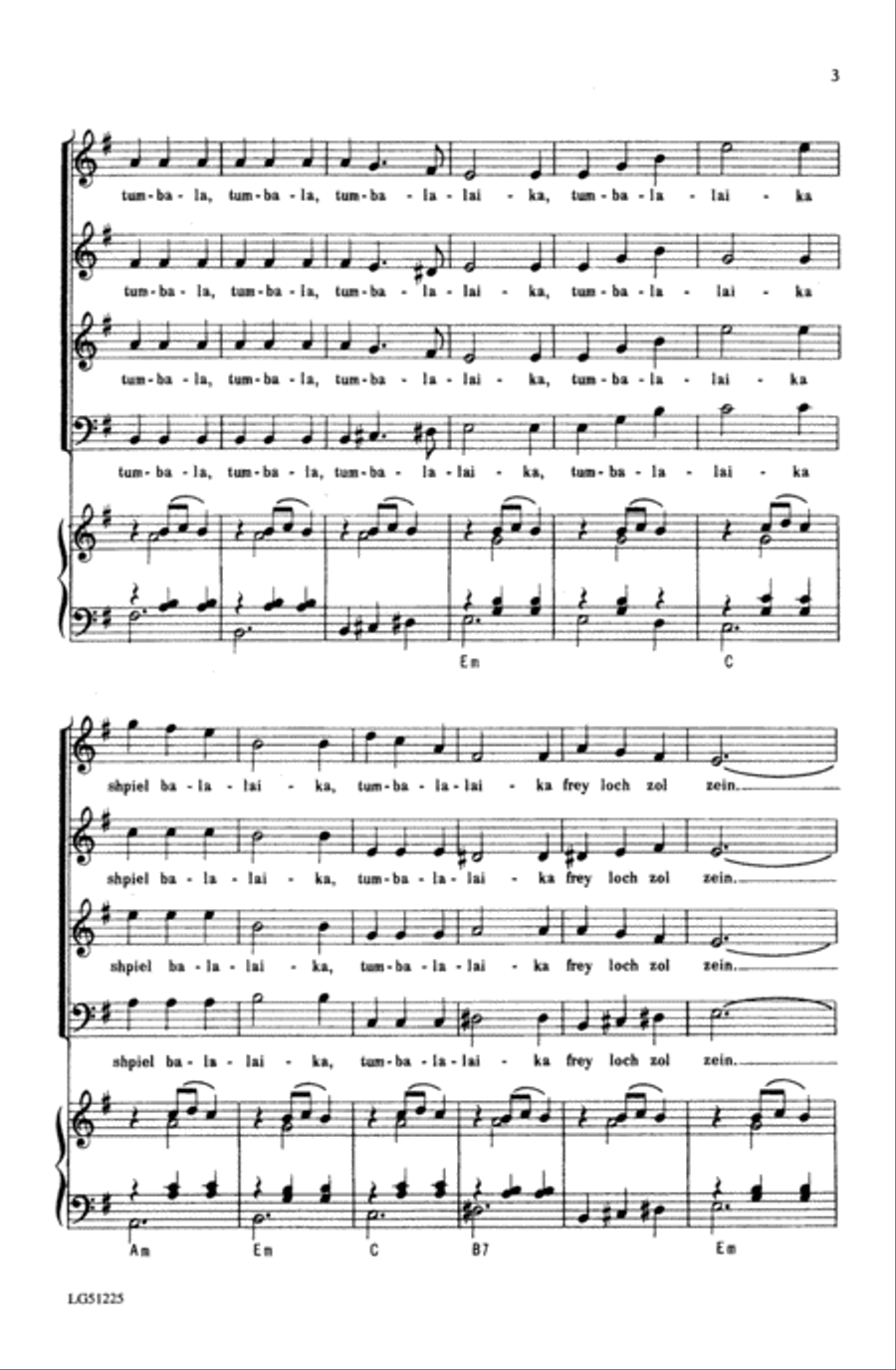 Tumbalalaika Choir scores gallery preview page 2