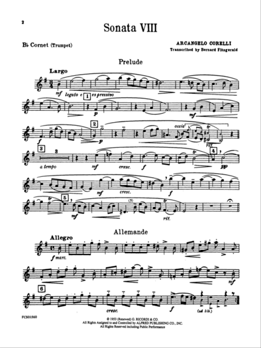 Sonata VIII Small Ensemble scores gallery preview page 6