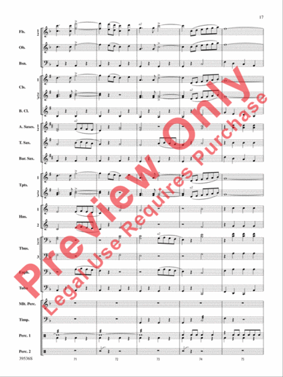 Screamers! Screamers! Concert Band scores gallery preview page 18