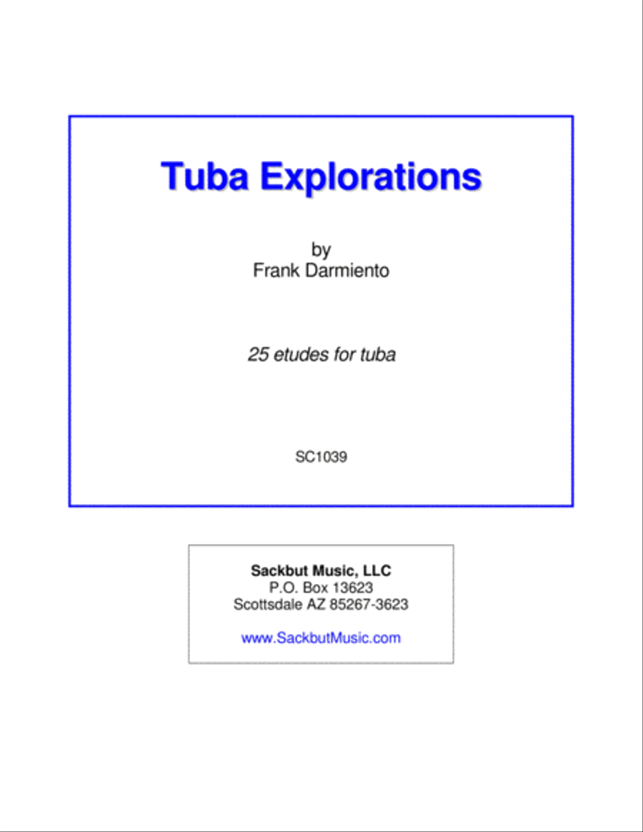 Tuba Explorations Tuba scores gallery preview page 1