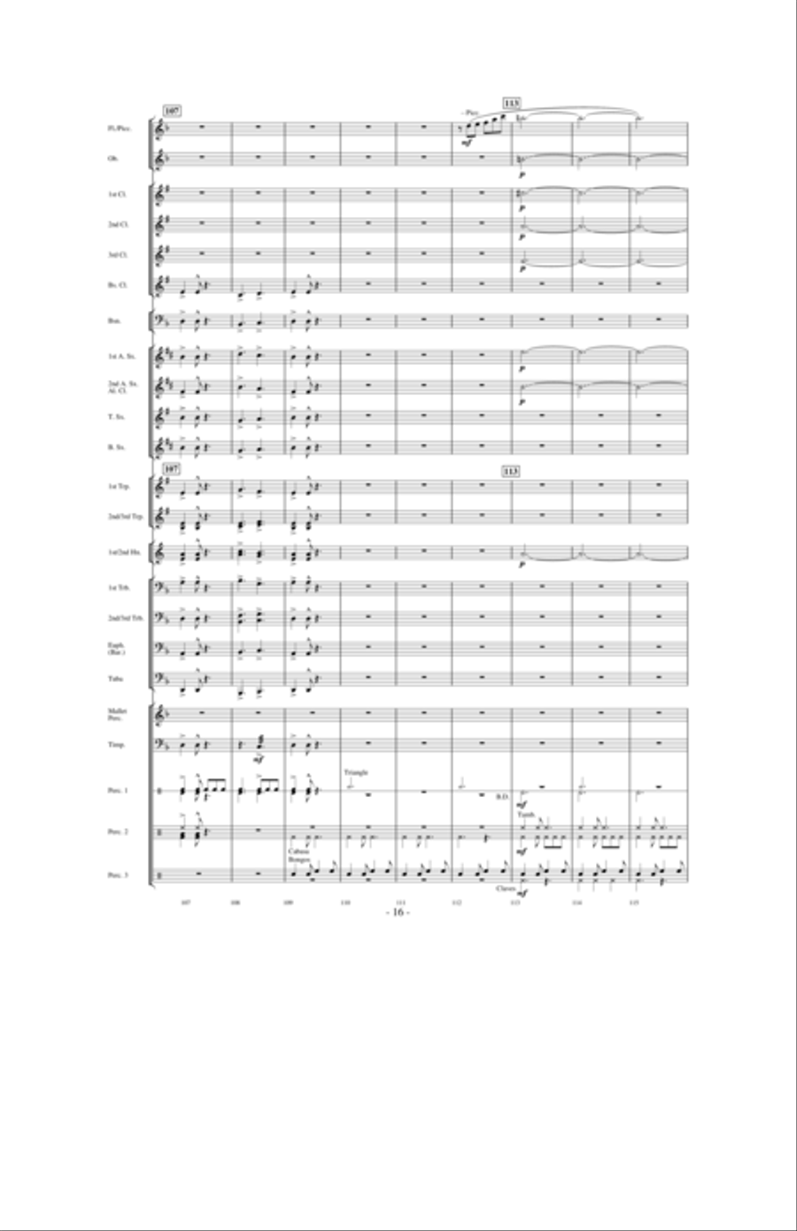 Dragons Fly on the Winds of Time Concert Band scores gallery preview page 15