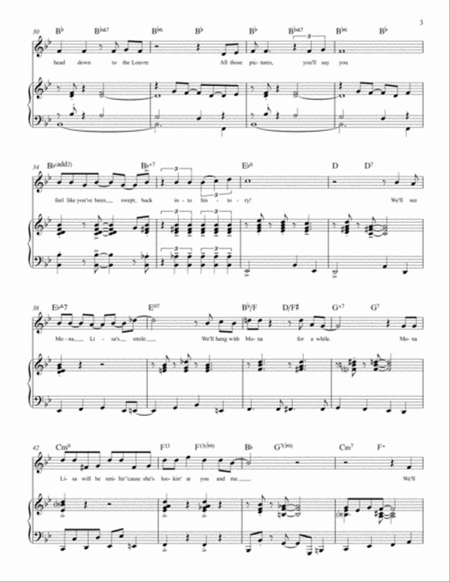 I Want to Sit Where Sartre Sat (Key: E-flat intro and B-flat refrain) SAT scores gallery preview page 3