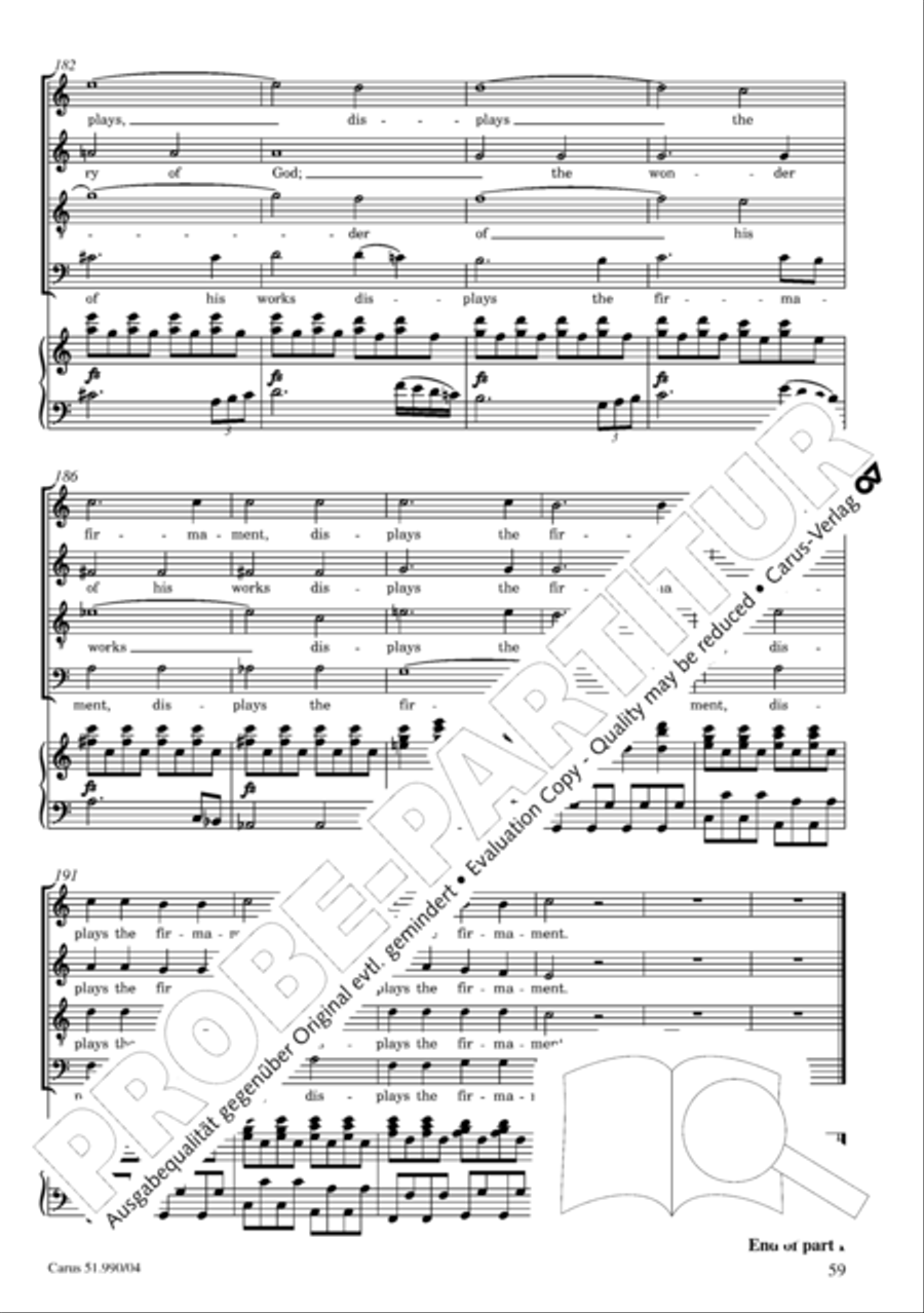 The Creation 4-Part scores gallery preview page 60