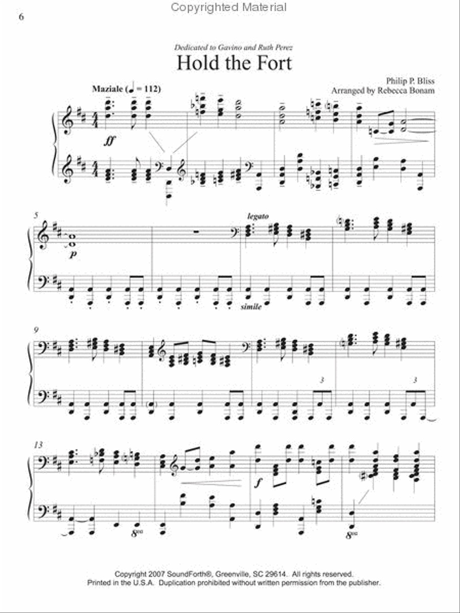 Hold the Fort Piano Solo scores gallery preview page 2