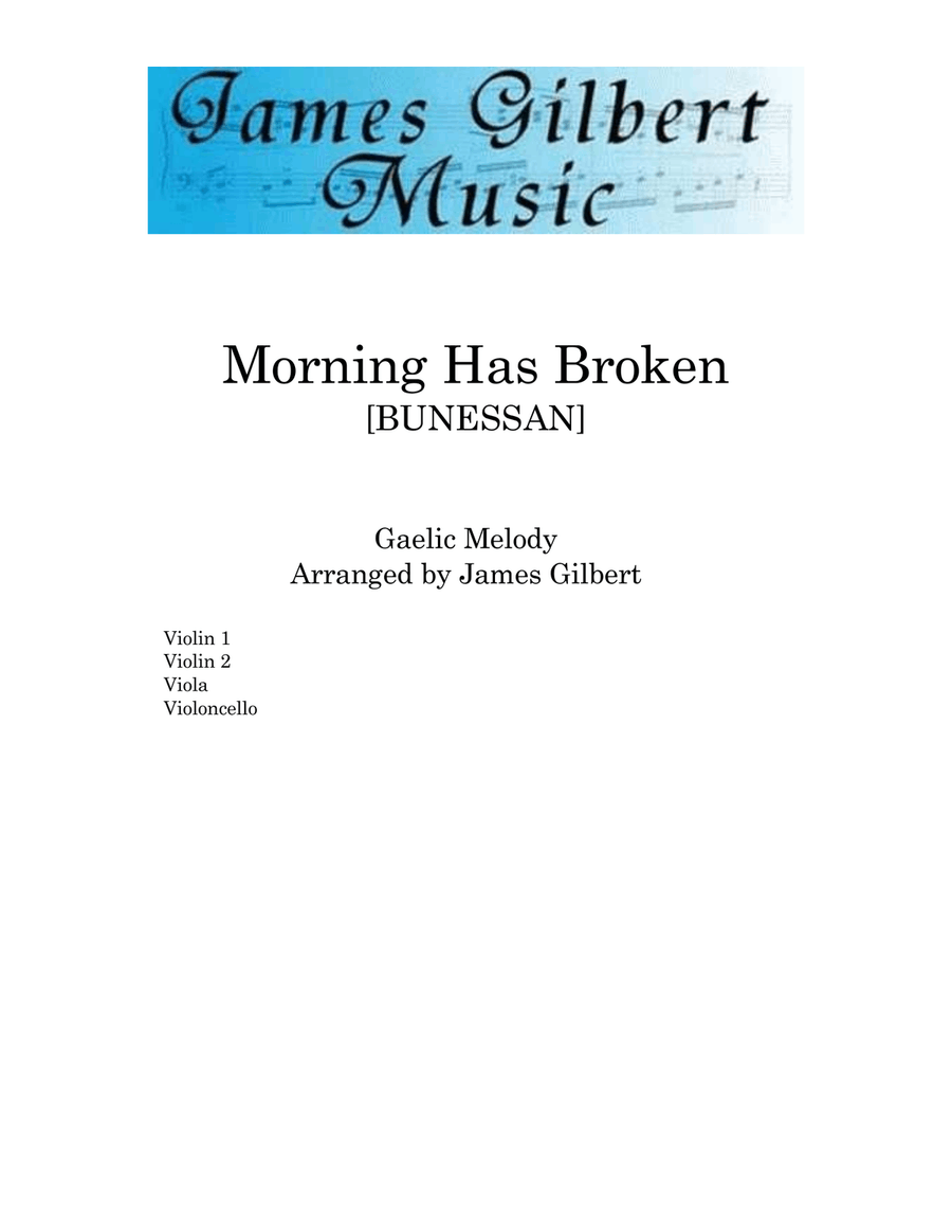 Morning Has Broken String Quartet scores gallery preview page 1