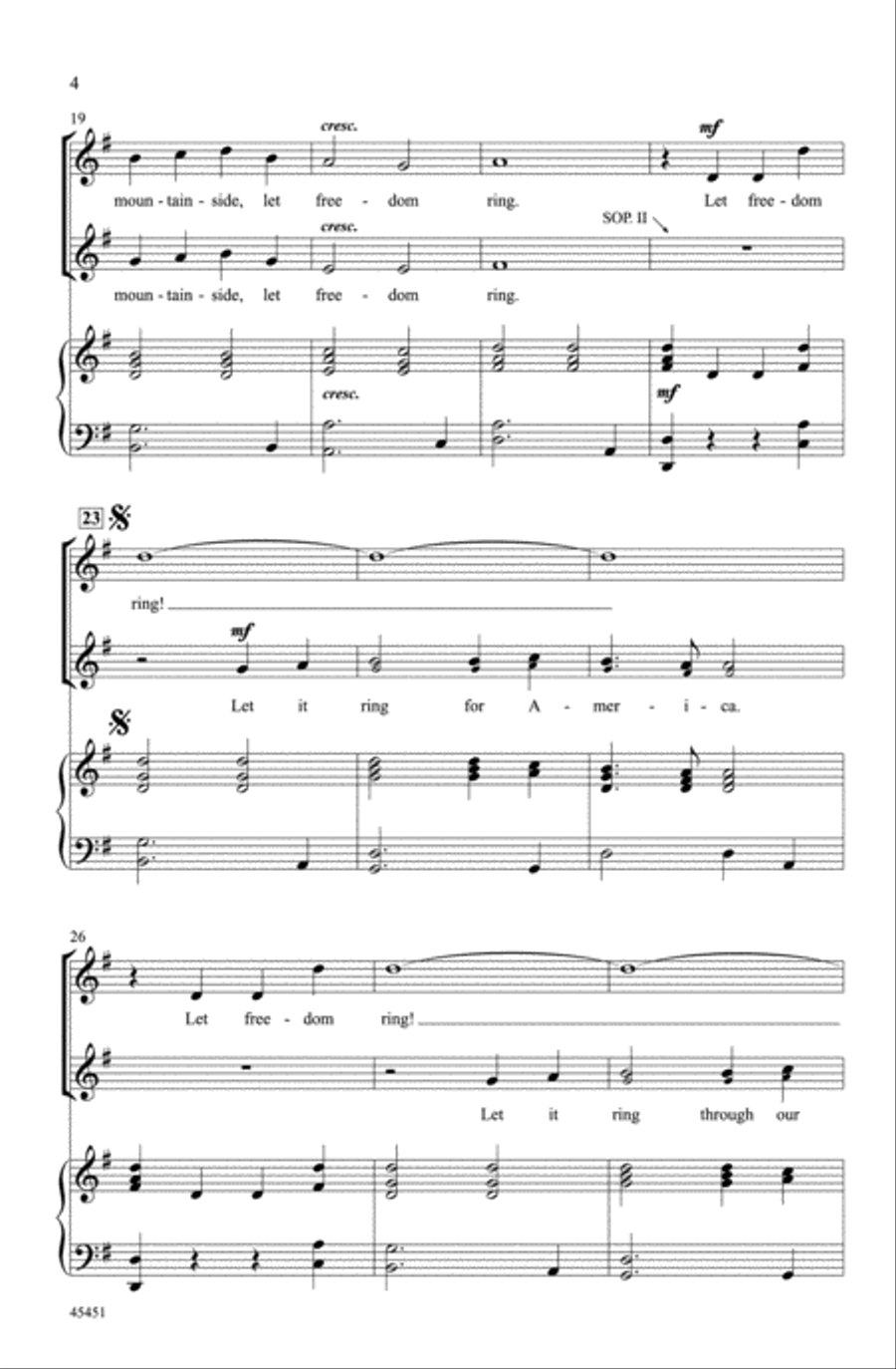 Let Freedom Ring! Let Freedom Ring! Choir scores gallery preview page 3