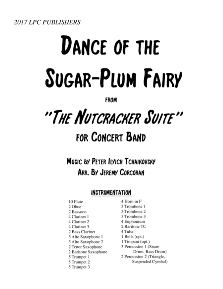 Dance of the Sugar-Plum Fairy for Concert Band Concert Band scores gallery preview page 1