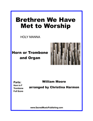Book cover for Brethren We Have Met to Worship – Horn or Trombone, and Organ