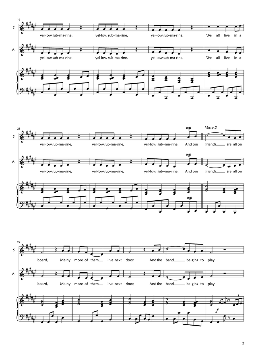 Yellow Submarine SA scores gallery preview page 2