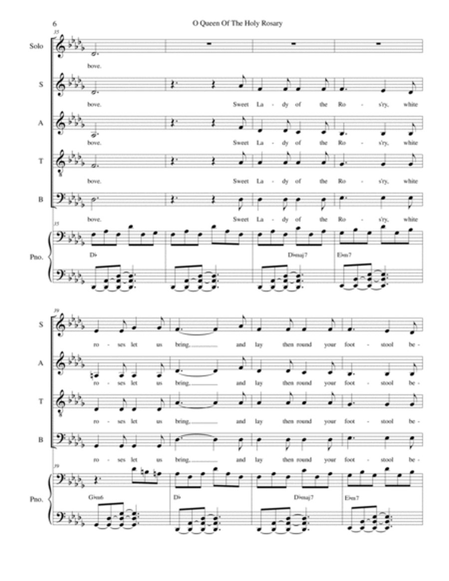 O Queen Of The Holy Rosary (Vocal solo and SATB) image number null