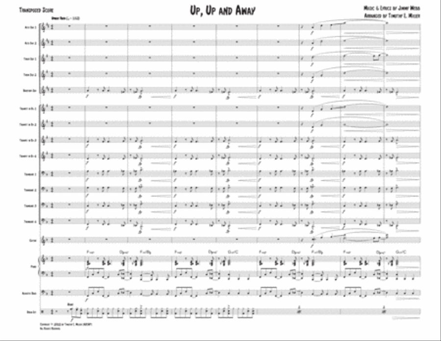 Up, Up And Away Jazz Ensemble scores gallery preview page 3