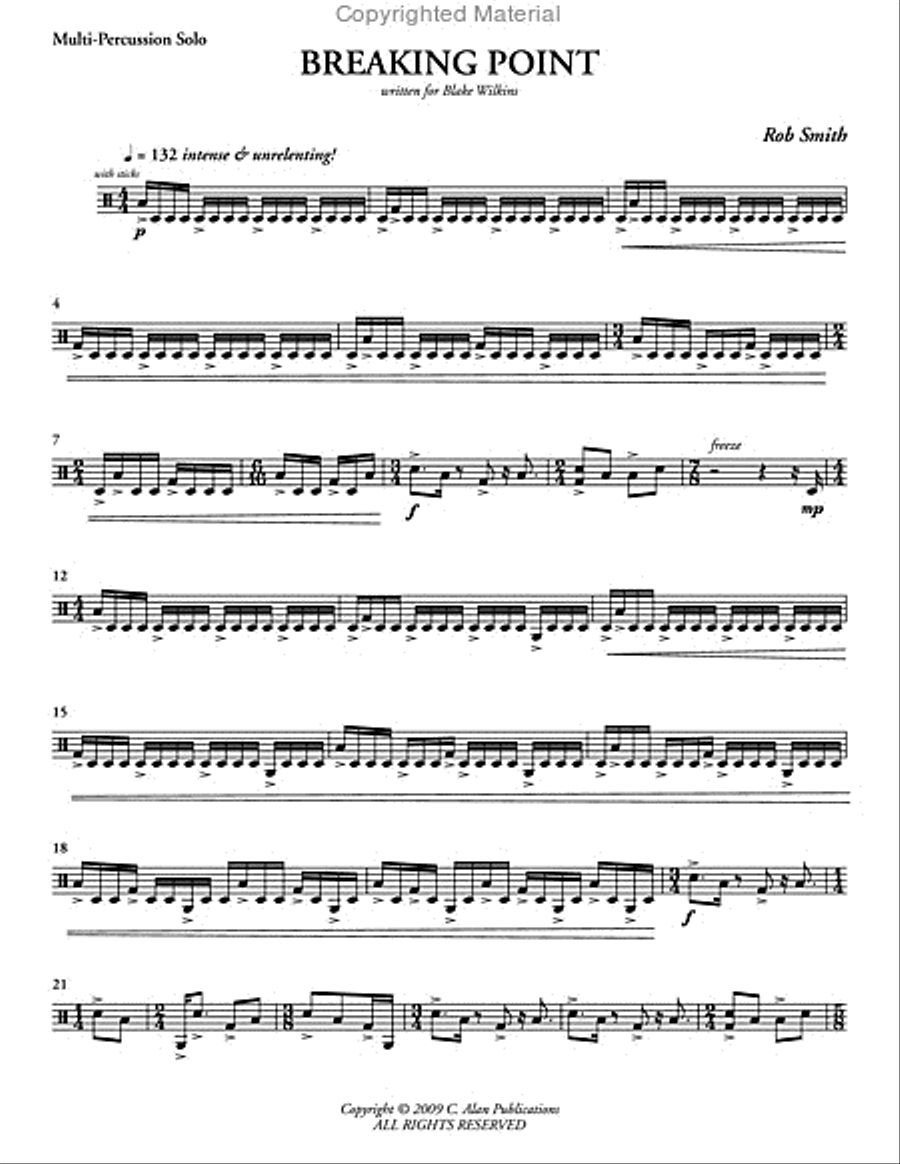 Breaking Point Percussion Ensemble scores gallery preview page 2