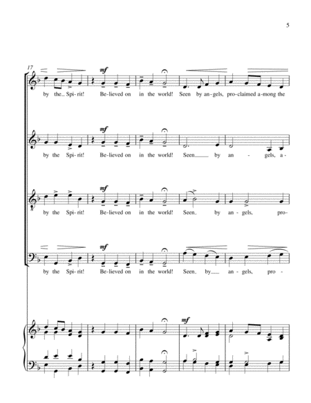 GREAT IS THE MYSTERY (SATB w/Rehearsal Piano) image number null
