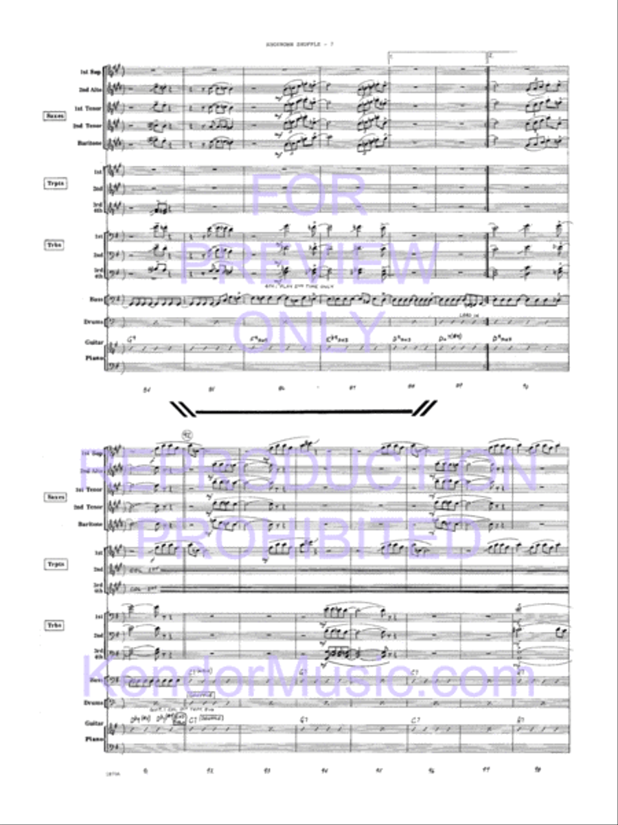 Shoehorn Shuffle Shoehorn Shuffle Jazz Ensemble scores gallery preview page 8