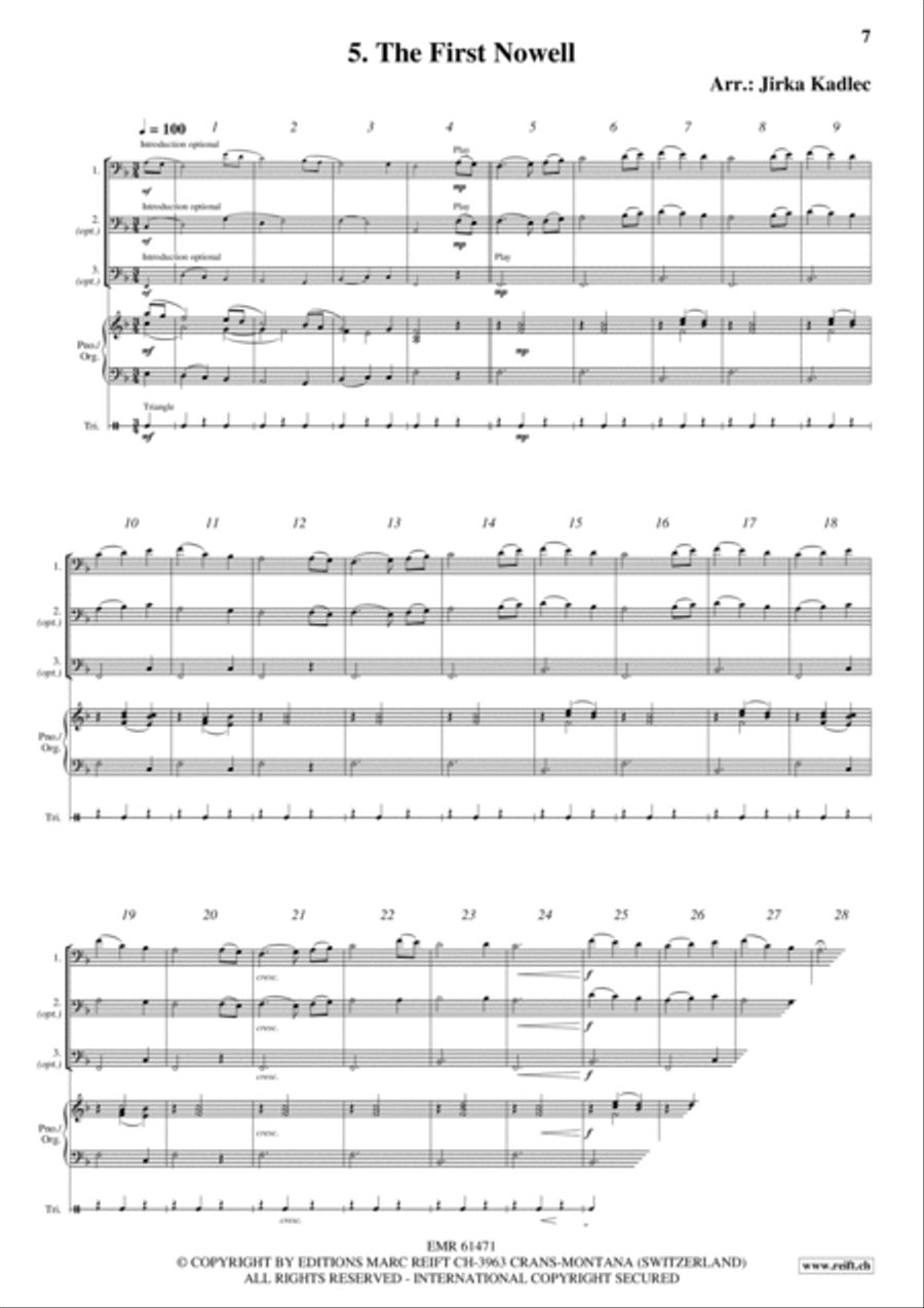 12 Easy Christmas Songs Woodwind Duet scores gallery preview page 7