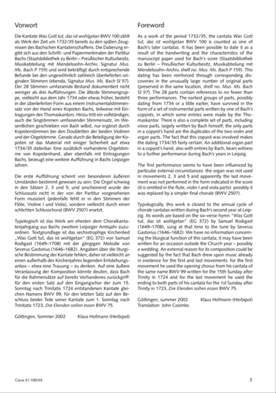 Whatever God ordains is right (Was Gott tut, das ist wohlgetan) 4-Part scores gallery preview page 4