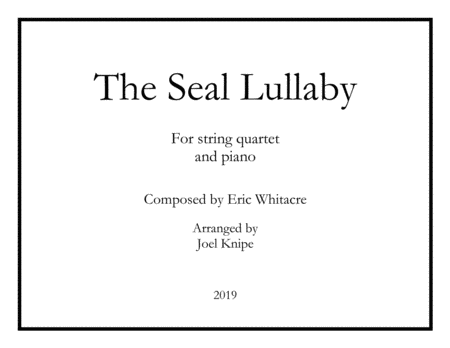 The Seal Lullaby - String Quartet w/ Piano image number null