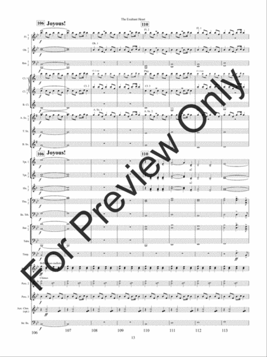 The Exultant Heart Concert Band scores gallery preview page 16
