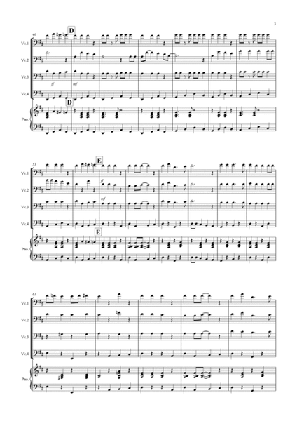 Jingle Bells (Jazzy Style!) for Cello Quartet image number null