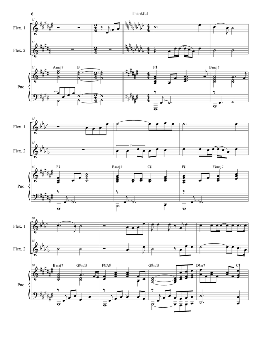 Thankful Large Ensemble scores gallery preview page 6