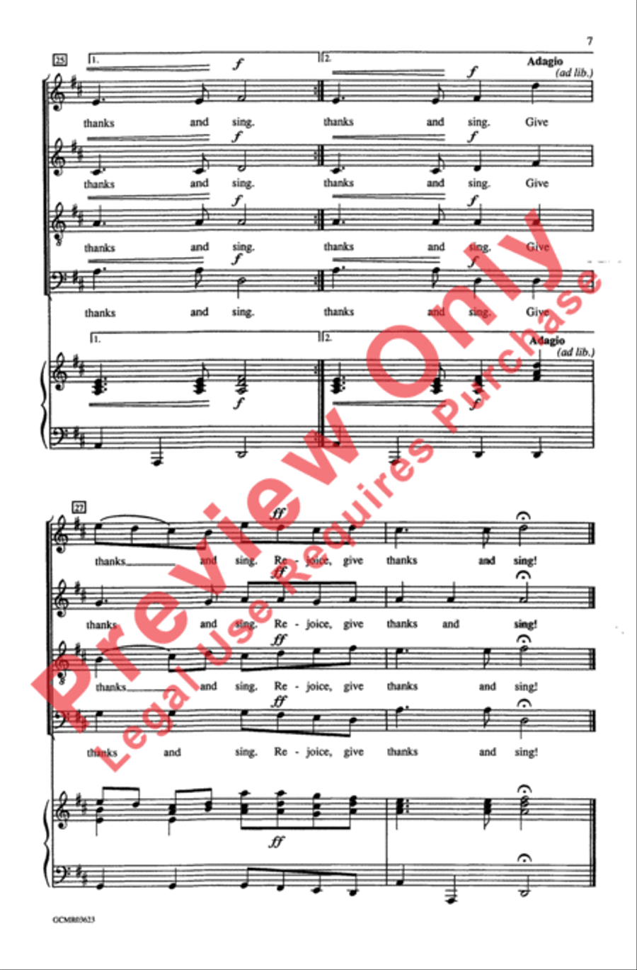 Sing for Joy 4-Part scores gallery preview page 7