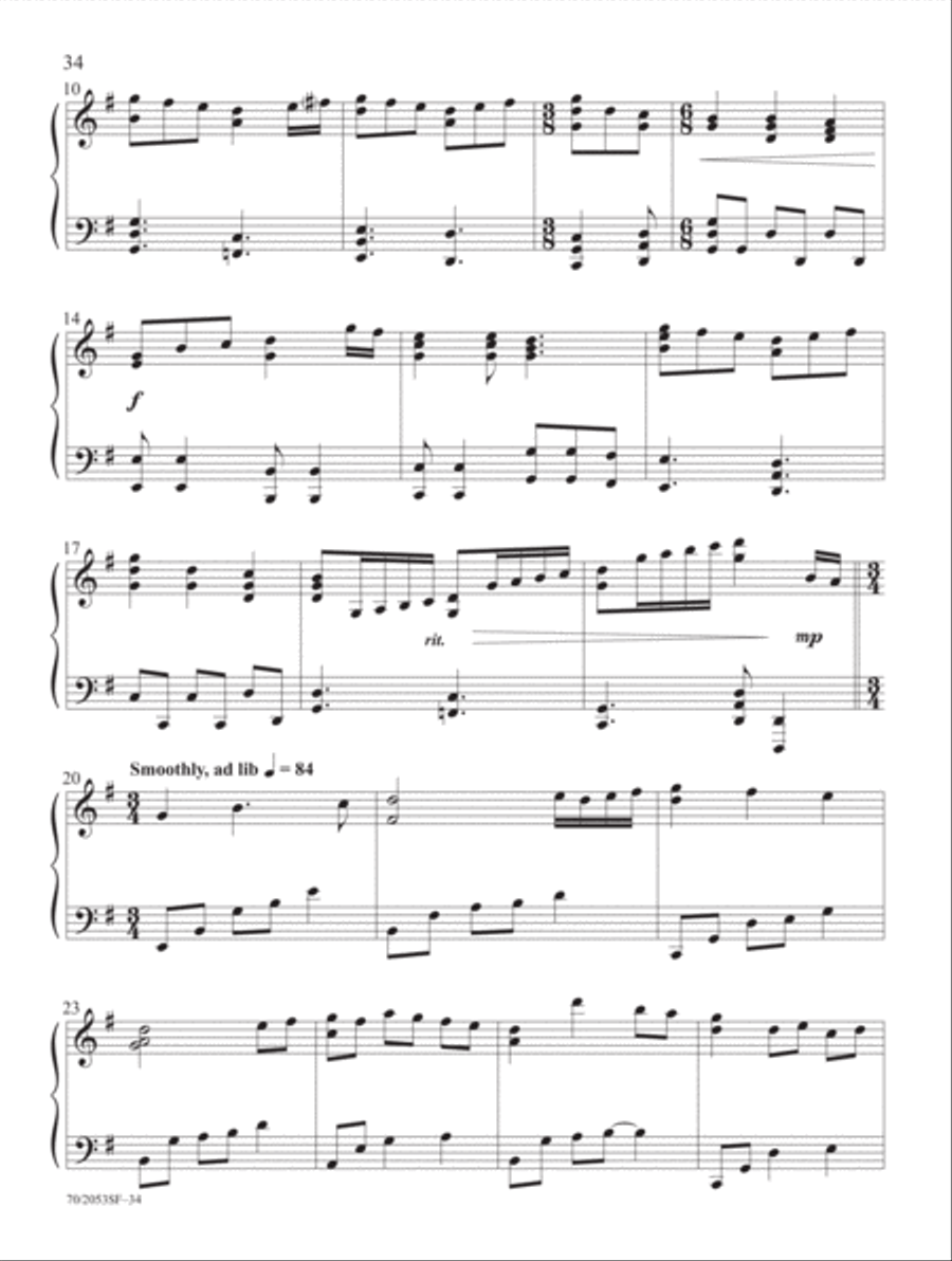 Peace on Earth Piano Solo scores gallery preview page 21