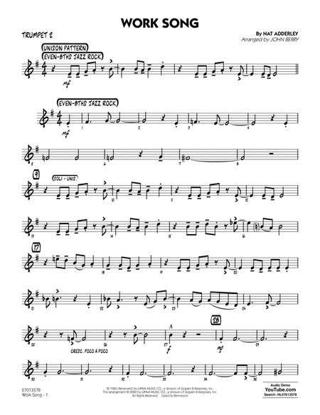 Work Song (arr. John Berry) - Trumpet 2
