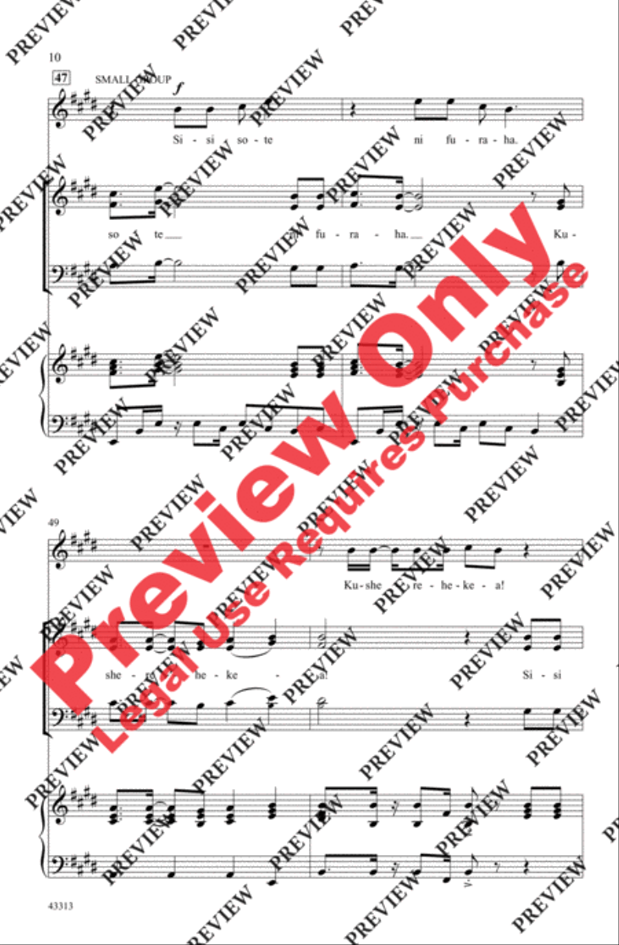 Sisi Sote - SoundTrax CD (CD only) Choir scores gallery preview page 10