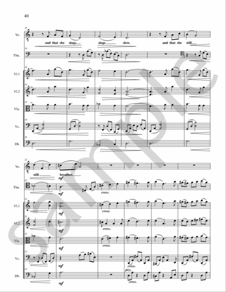 Angel of Dreamers Trombone scores gallery preview page 15