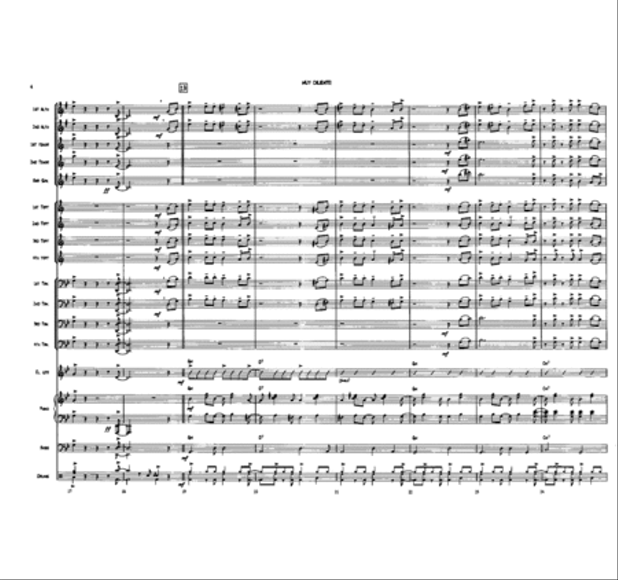 Muy Caliente! Jazz Ensemble scores gallery preview page 4