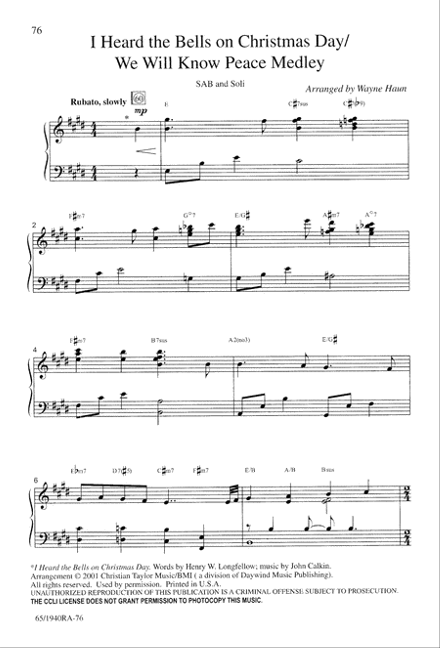 We Will Know Peace 3-Part scores gallery preview page 78