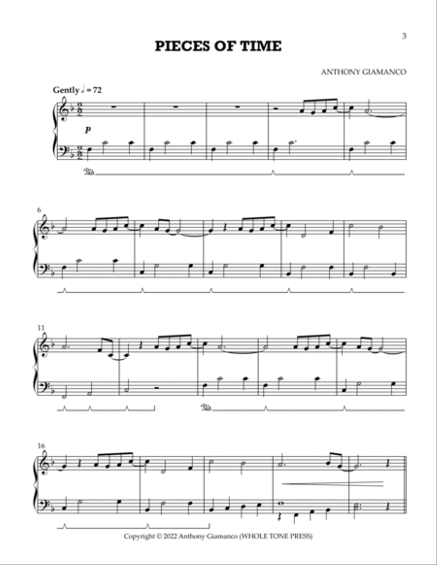 PIECES OF TIME Piano Solo scores gallery preview page 3