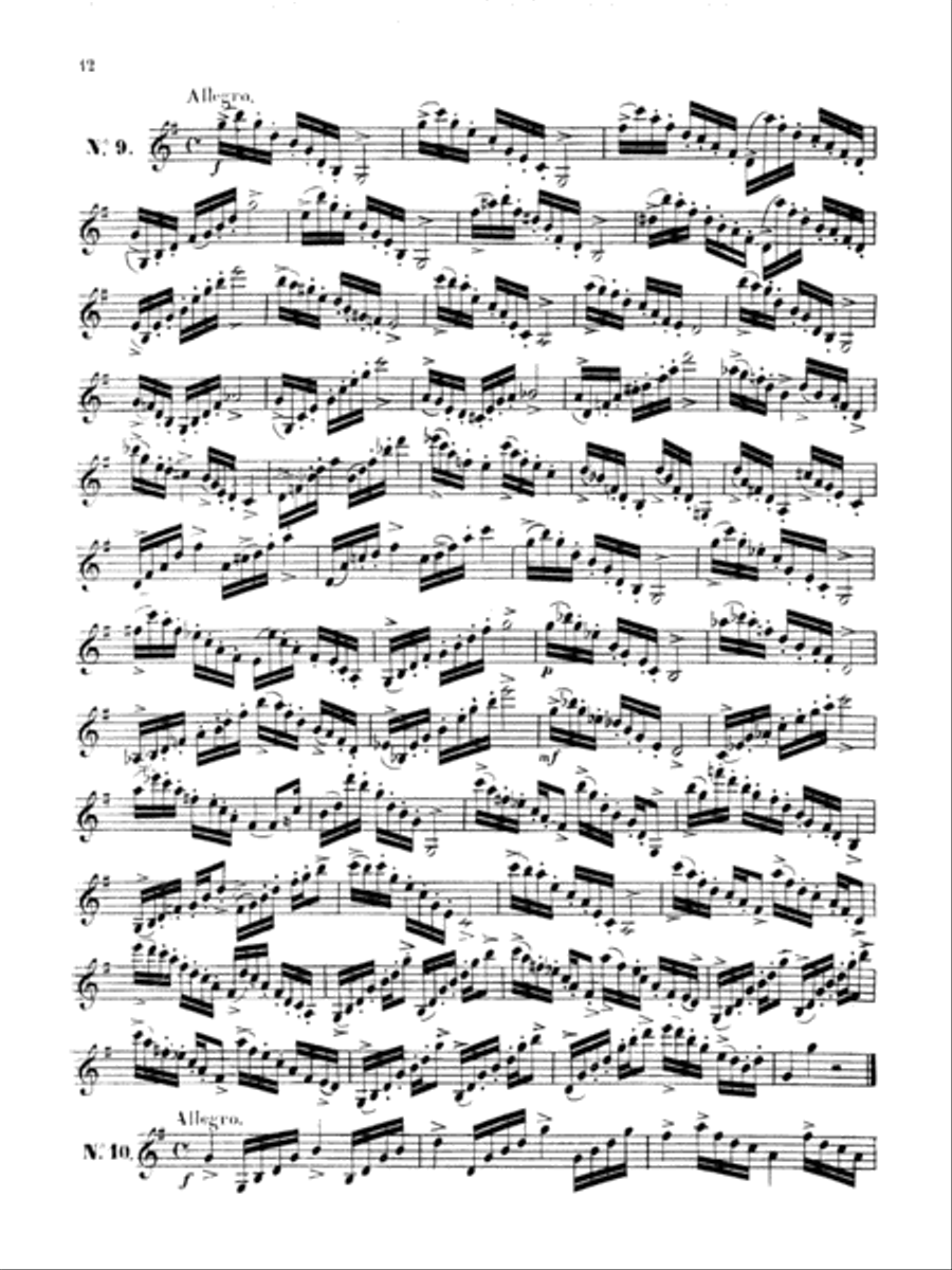 Klosé: Thirty Etudes after H. Aumont Part scores gallery preview page 1