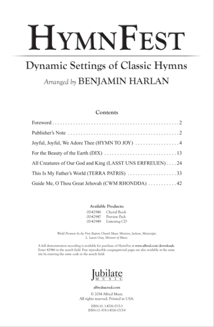 HymnFest 4-Part scores gallery preview page 2