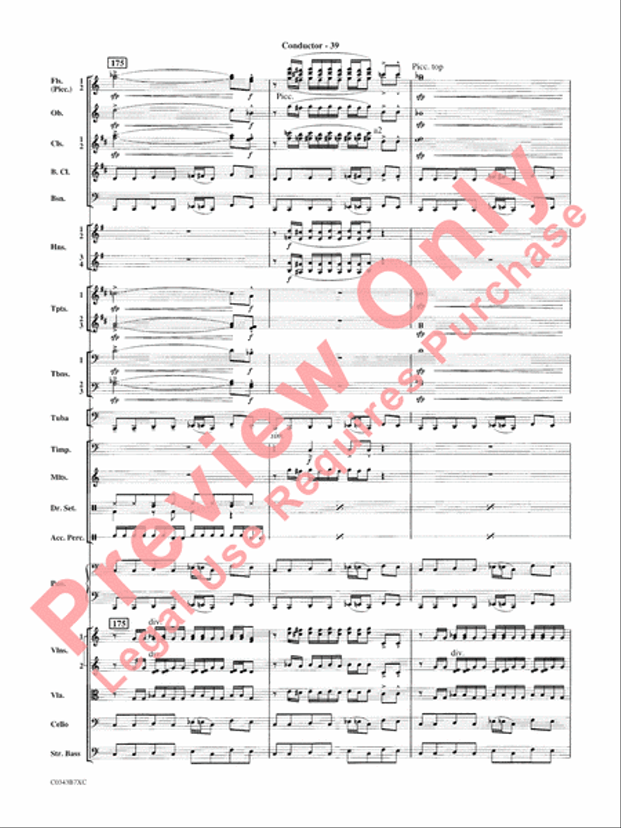 A Tribute to Henry Mancini Full Orchestra scores gallery preview page 42